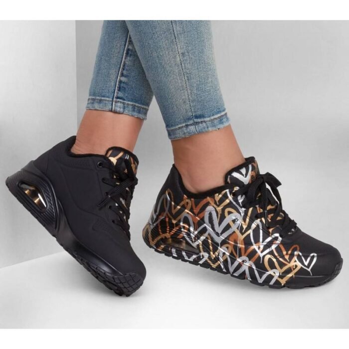 Skechers Uno Metallic Love W 155523/BKGD Ayakkabı - Görsel 2