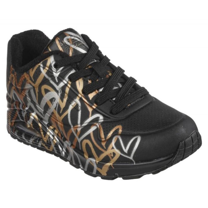 Skechers Uno Metallic Love W 155523/BKGD Ayakkabı - Görsel 6