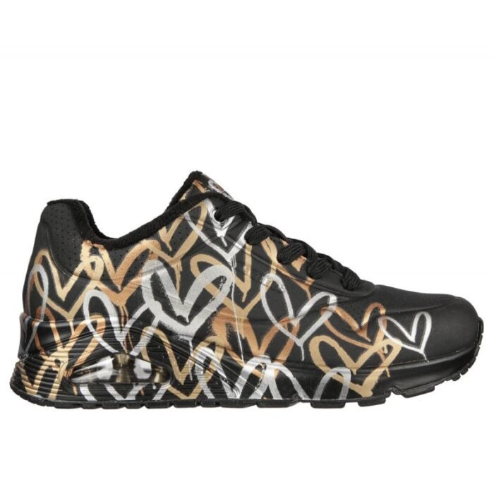Skechers Uno Metallic Love W 155523/BKGD Ayakkabı - Görsel 7