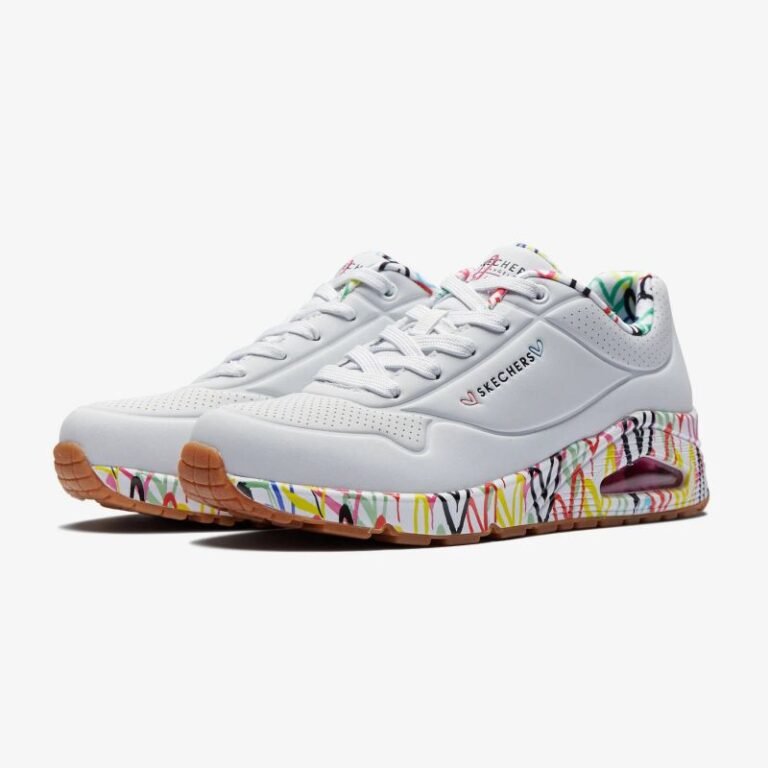 Ayakkabılar - Skechers X Jgoldcrown Uno Loving Love W ayakkabıları 155506-WHT - Görsel 2