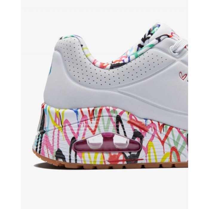 Ayakkabılar - Skechers X Jgoldcrown Uno Loving Love W ayakkabıları 155506-WHT - Görsel 3