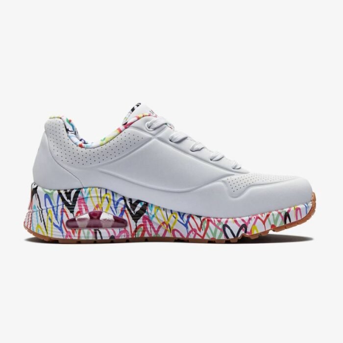 Ayakkabılar - Skechers X Jgoldcrown Uno Loving Love W ayakkabıları 155506-WHT - Görsel 4