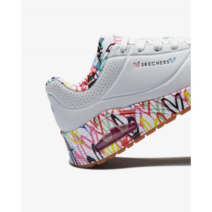 Ayakkabılar - Skechers X Jgoldcrown Uno Loving Love W ayakkabıları 155506-WHT - Görsel 5