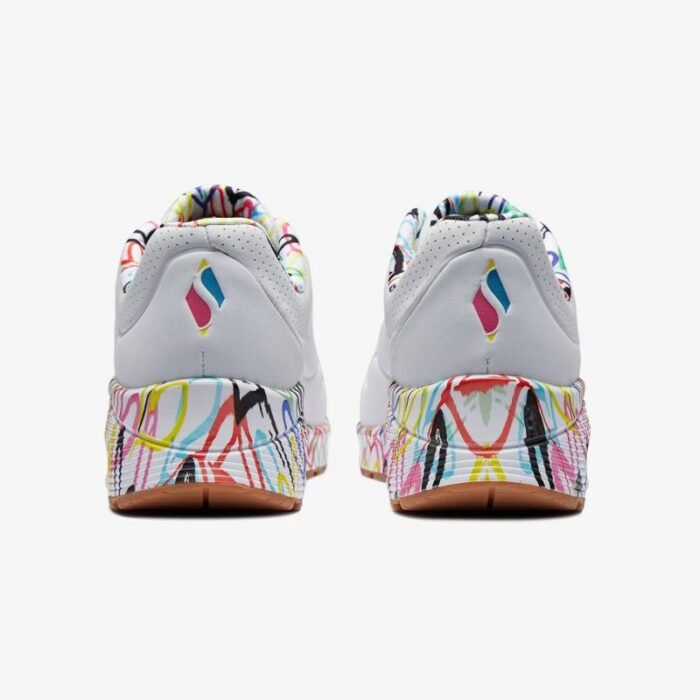 Ayakkabılar - Skechers X Jgoldcrown Uno Loving Love W ayakkabıları 155506-WHT - Görsel 7