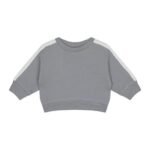 Antebies Beyaz Kontrastlı Gri Sweatshirt ve Pantolon Set - Görsel 2