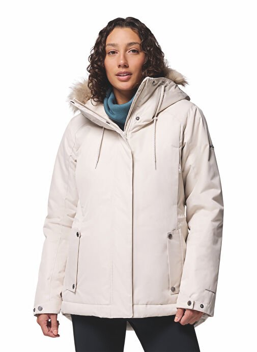 Columbia Bej Kapüşon Yaka