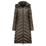 Geographical Norway Blanche Long Kaki DB Lady 0116 Kaki Kadın Ceketi (WZ5491F/GN-Kaki)