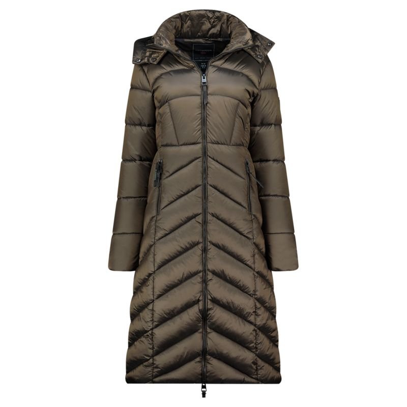 tryoshop-geographical-norway-blanche-long-kaki-db-lady-0116-kaki-women-s-jacket-wz5491f-gn-kaki-1812911 Geographical Norway Blanche Long Kaki DB Lady 0116 Kaki Kadın Ceketi (WZ5491F/GN-Kaki) - Görsel 1