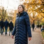 Geographical Norway Blanche Long Navy DB Lady 0116 Navy (WZ5476F/GN-Marine) - Görsel 5
