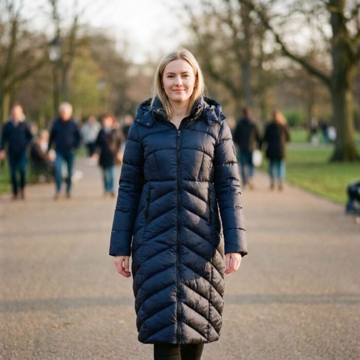 Geographical Norway Blanche Long Navy DB Lady 0116 Navy (WZ5476F/GN-Marine) - Görsel 6