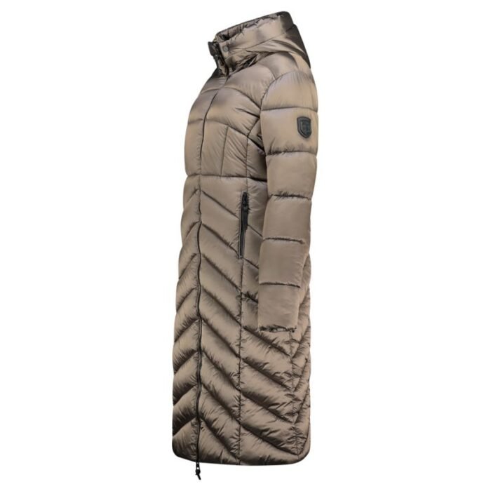 Geographical Norway Blanche Long Taupe DB Lady 0116 Taupe Kadın Ceketi (WZ5490F/GN-Taupe) - Görsel 3