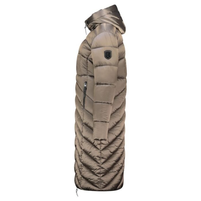 Geographical Norway Blanche Long Taupe DB Lady 0116 Taupe Kadın Ceketi (WZ5490F/GN-Taupe) - Görsel 4