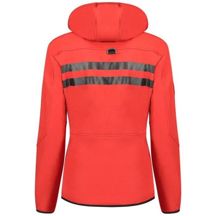 Geographical Norway Reine Kırmızı/Siyah LADY 007 Kadın Kapüşonlu Softshell Ceket (WU8187F/GNO-KIRMIZI-SIYAH)/WU8088 - Görsel 3