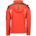 Geographical Norway Techno MEN 056 BS3 Erkek Spor Ceketi, Ayarlanabilir Kapüşonlu, Su Geçirmez, Kırmızı - Görsel 2