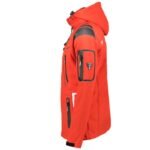 Geographical Norway Techno MEN 056 BS3 Erkek Spor Ceketi, Ayarlanabilir Kapüşonlu, Su Geçirmez, Kırmızı - Görsel 4