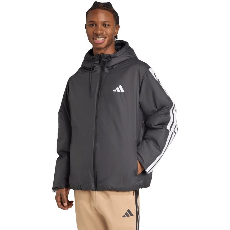 tryoshop-men-s-adidas-essentials-climawarm-3-stripes-insulated-hooded-jacket-black-jm4042-1617735 Mens adidas Essentials Climawarm