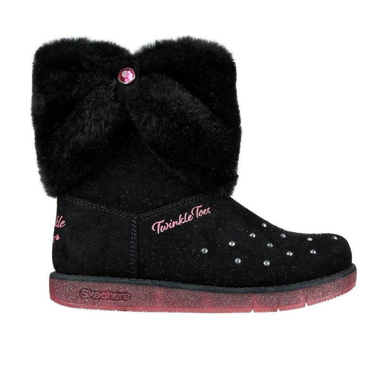 tryoshop-skechers-glitzy-glam-cozy-cuddlers-jr-314851l-blk-shoes-1159470 Skechers GLITZY GLAM COZY CUDDLERS JR 314851L-SİYAH Kız Kış Botları - Görsel 1