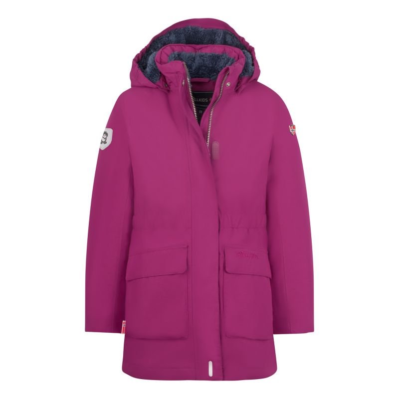 tryoshop-trollkids-girls-alesund-coat-waterproof-pink-down-jacket-301-235-1180463 Trollkids Kızlar Alesund Mont Su Geçirmez Pembe Dovn Mont (301-235) - Görsel 1