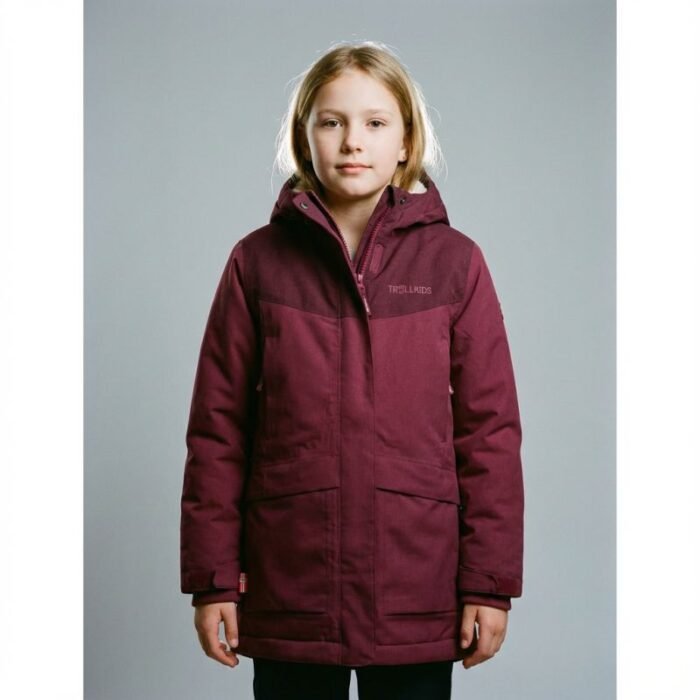 Kız Çocukları İçin Trollkids Oslo Coat PRO Yalıtımlı Mont, Pembe (456-421) - Görsel 3