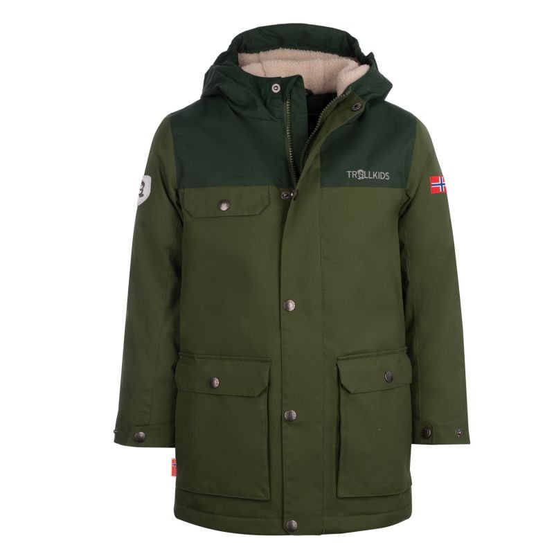 tryoshop-trollkids-kids-gudvangen-jacket-waterproof-children-s-winter-jacket-green-354-322-1333985 Trollkids Çocuklar Gudvangen Montu