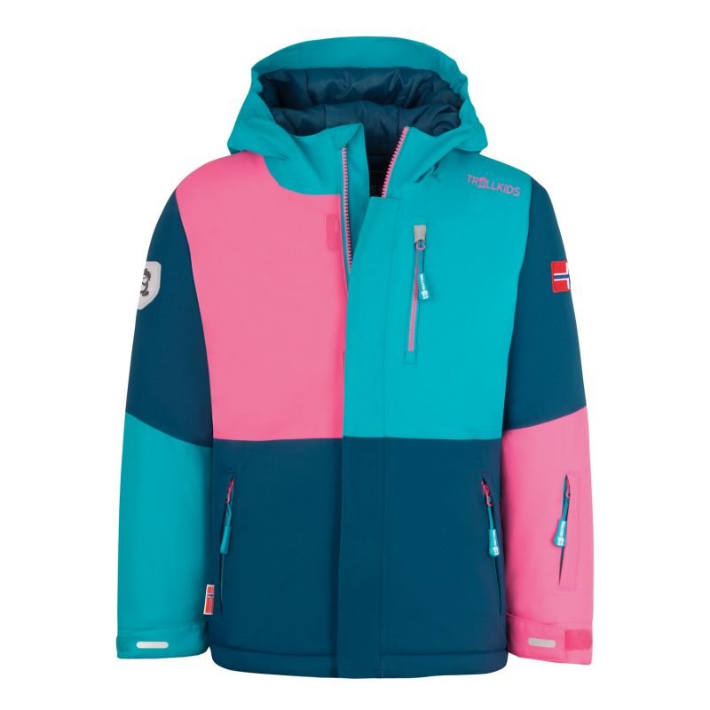 tryoshop-trollkids-kids-hallingdal-jacket-outdoor-multicolor-hooded-winter-jacket-226-123-1493965 Trollkids Çocuk Hallingdal Ceket