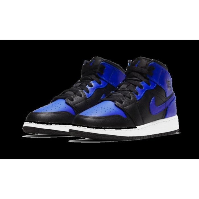 Air Jordan 1 Mid Hyper Royal GS Çocuk Ayakkabıları - 554725-077 - Görsel 3