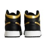 Air Jordan 1 Mid Junior (GS) Basketbol Ayakkabısı Siyah/Metalik Altın - DQ8423-071 - Görsel 8