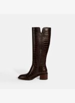 Desa Kadın Kahve Kroko Baskılı Deri Çizme - Görsel 3