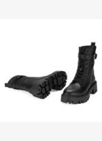 Desa Kadın Siyah Bağcıklı Deri Postal Bot - Görsel 4