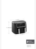 Karaca Air Pro Cook Duo Tandır XXXL Airfryer Black Silver 8L - Görsel 2