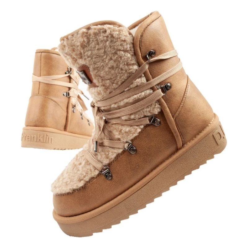 tryoshop-d-franklin-women-s-winter-snow-boots-fashionable-fur-lining-brown-beige-1674107 D.Franklin kadın kış kar