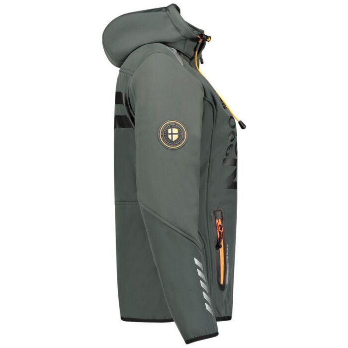Geographical Norway Reine Ass A EO DB 007 W Softshell Ceket WU8184F/GNO-Koyu Gri / Turuncu - Görsel 2