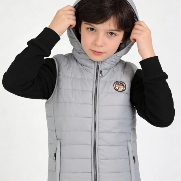 Geographical Norway Vatika Hood EO 233 Jr WW2008E/GNO-Hafif Gri yelek - Görsel 6