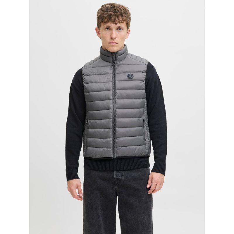 tryoshop-jack-jones-men-s-vest-jjebradley-light-bodywarmer-collar-noo-12280973-castlerock-1796182 JackJones Erkek Yelek JJEBRADLEY