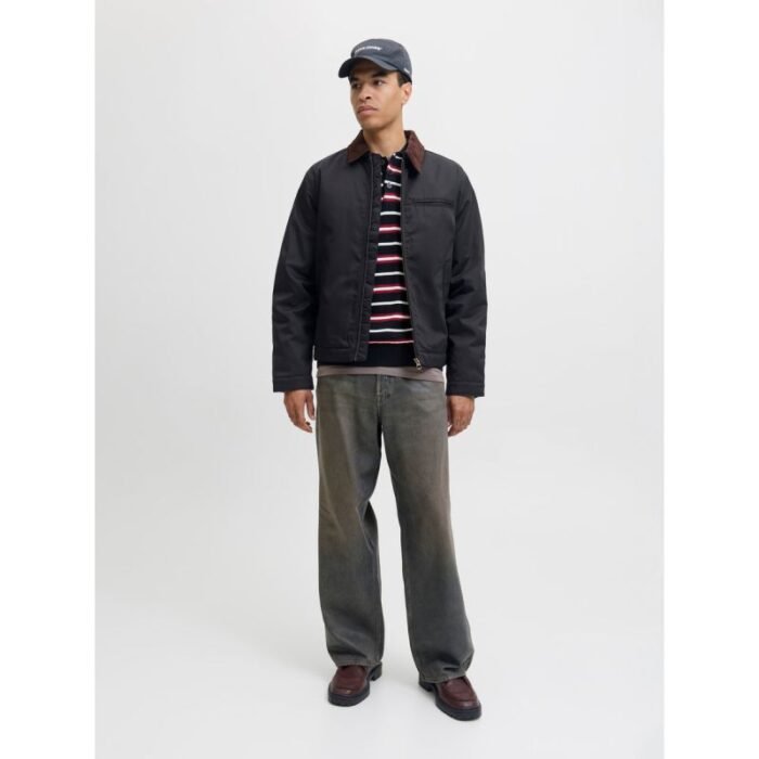 JackJones pilot ceket JORNORREBRO WORKER JACKET 12282903 SİYAH/KORDUROY C - Görsel 2