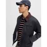 JackJones pilot ceket JORNORREBRO WORKER JACKET 12282903 SİYAH/KORDUROY C - Görsel 6