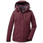 Killtec KOW 170 WMN JCKT kadın kapüşonlu mont bordo (38030/445)
