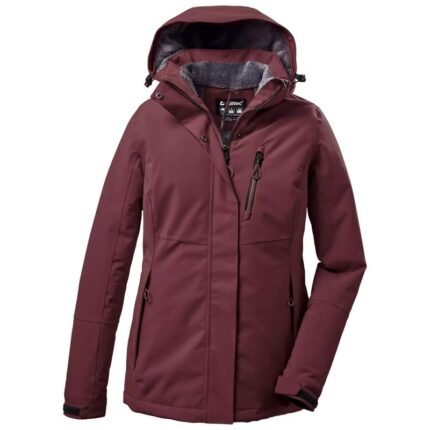 Killtec KOW 170 WMN JCKT kadın kapüşonlu mont bordo (38030/445)