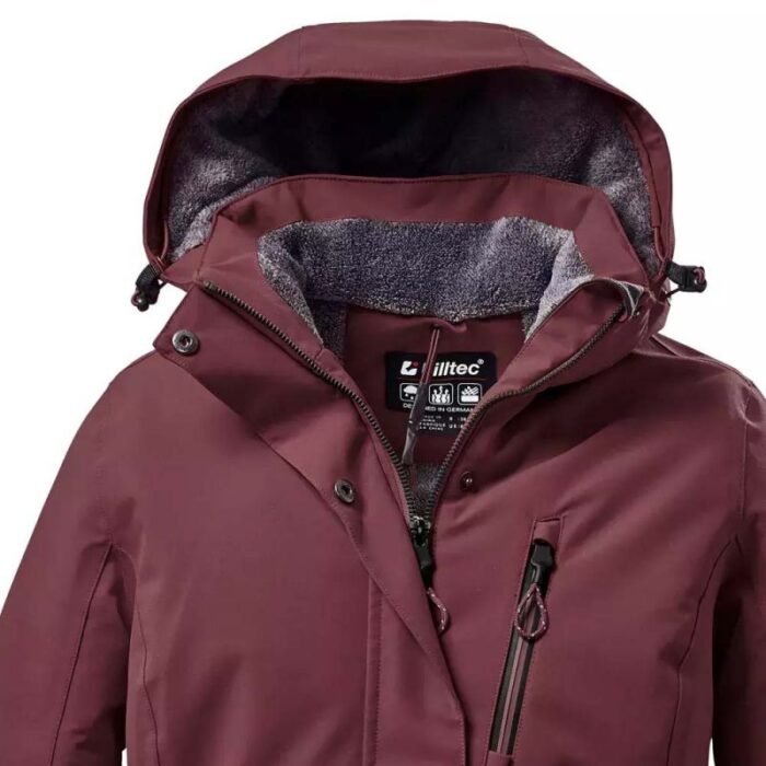 Killtec KOW 170 WMN JCKT kadın kapüşonlu mont bordo (38030/445) - Görsel 7