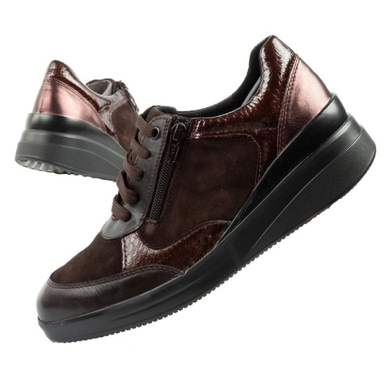 tryoshop-scholl-emma-laces-women-s-sports-shoes-leather-brown-platform-1730675 Scholl Emma Bağcıklı Kadın