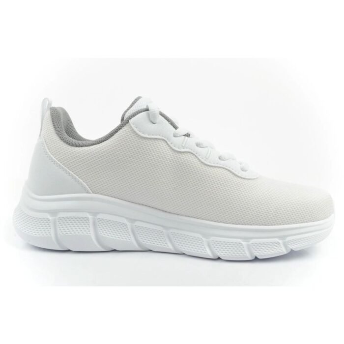 Skechers Bobs B Flex erkek spor ayakkabısı, modaya uygun beyaz - Görsel 4