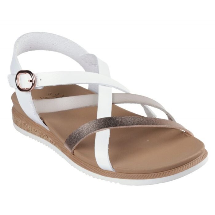 Skechers Bobs Desert Kiss Düşük Sandaletler - Peak Rank W 114709-WHT - Görsel 6