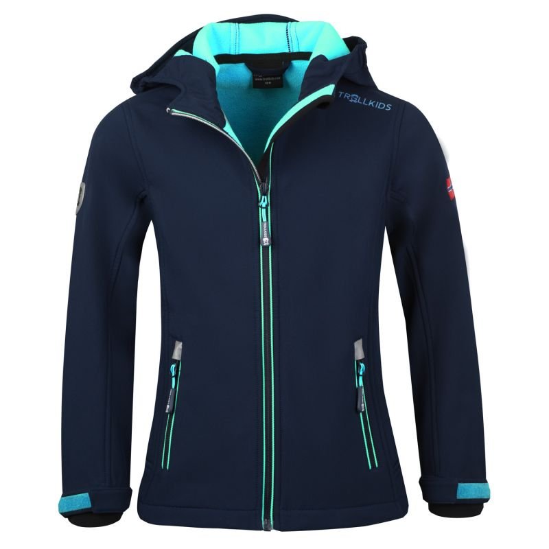 tryoshop-trollkids-girls-trollfjord-jacket-navy-mint-softshell-jacket-for-girls-175-132-1159721-1 Kız Çocukları İçin TrollKids Trollfjord Ceket lacivert/nane renkli kız softshell ceketi (175-132) - Görsel 1