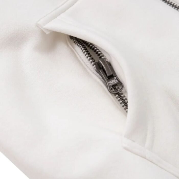 Kadın izole fermuarlı kapüşonlu sweatshirt, beyaz Pit Bull Sherpa Ruffina - 184011000200 - Görsel 5