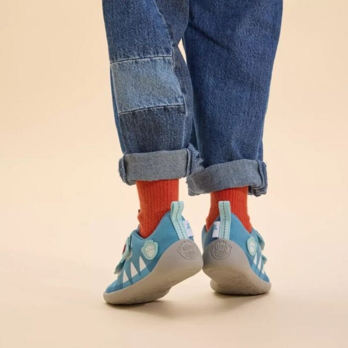 Affenzahn Halbschuh Baumwolle Lucky Shark Jr ayakkabı 00391-30211 🦈 - Görsel 3