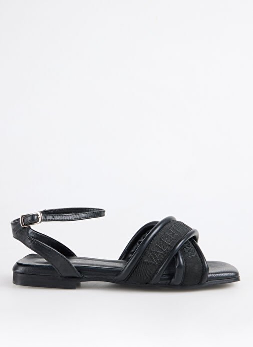 Valentino Siyah Kadın Sandalet