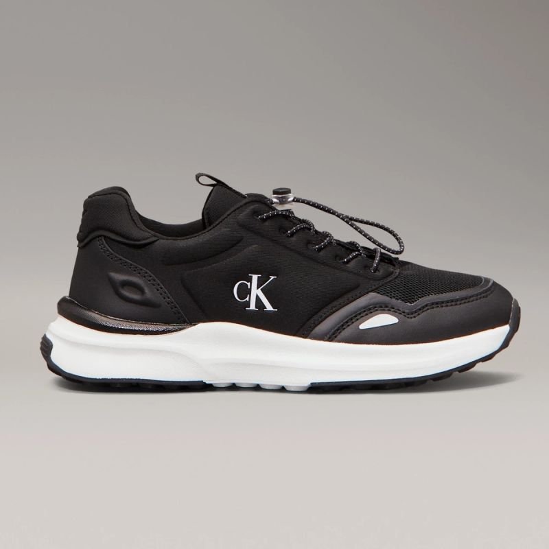 tryoshop-calvin-klein-women-s-sneakers-low-cut-lace-up-sneakers-v3x9-83010-1464999-black-2064397 Calvin Klein kadın spor ayakkabı düşük kesim BAĞCIKSIZ SNEAKER V3X9-83010-1464999 SİYAH - Görsel 1