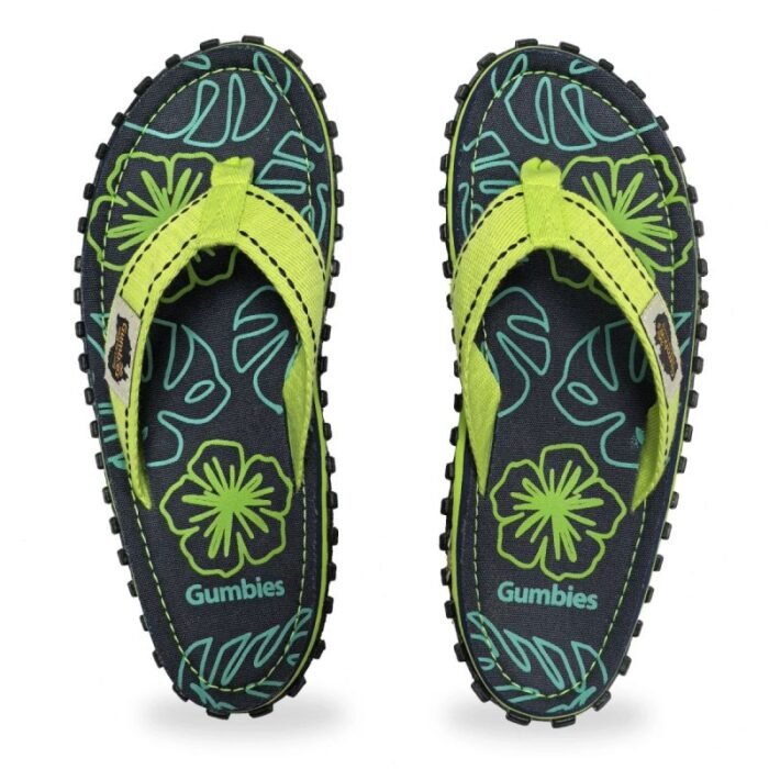 Gumbies Islander Terlik Lime Hibiskus GU-FFISL148 - Görsel 2