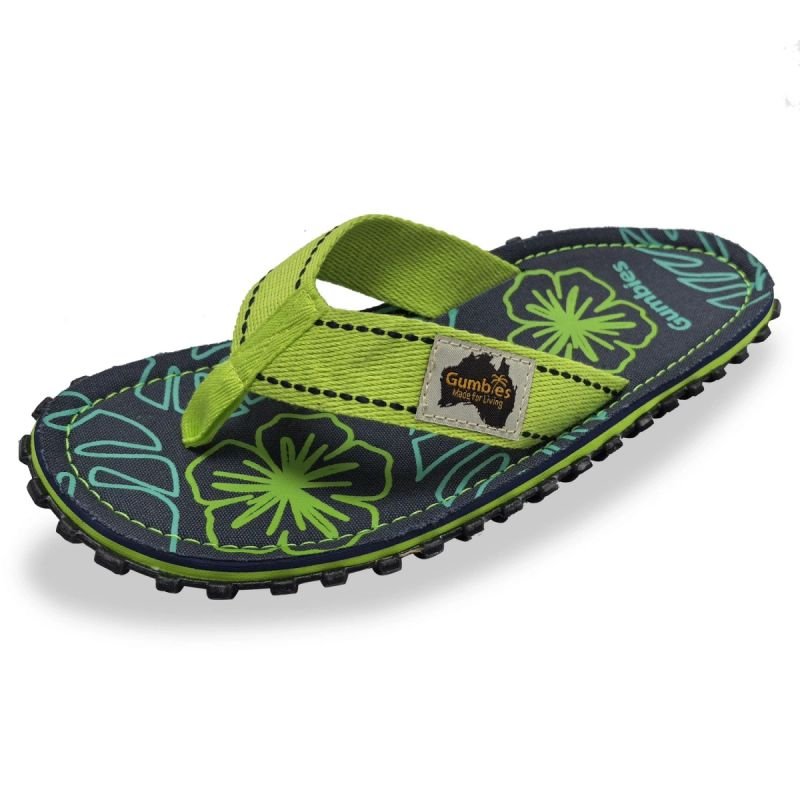 tryoshop-gumbies-islander-flip-flops-lime-hibiscus-gu-ffisl148-1526123 Gumbies Islander Terlik Lime Hibiskus GU-FFISL148 - Görsel 1
