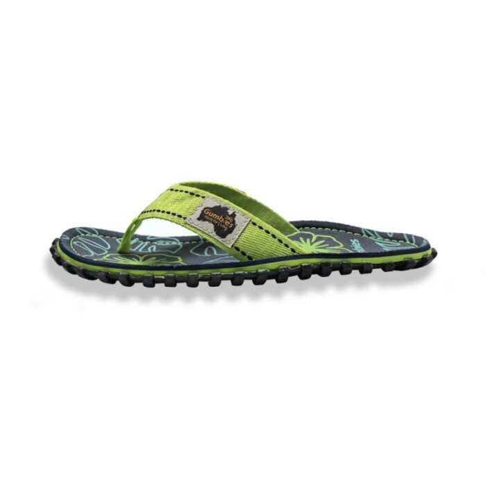 Gumbies Islander Terlik Lime Hibiskus GU-FFISL148 - Görsel 3